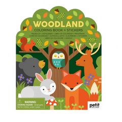 STICKER COLORING BOOK: WOODLANDS