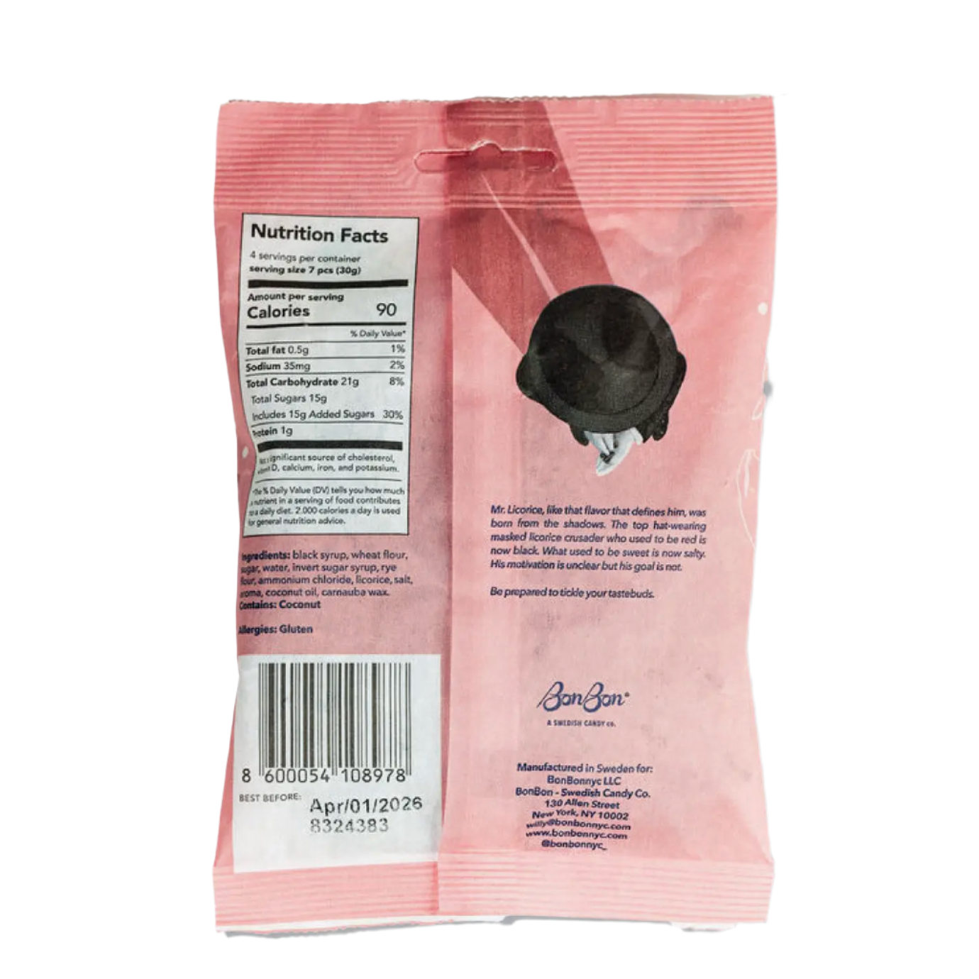 BONBON LICORICE TWIST SWEDISH CANDY - Little-ish