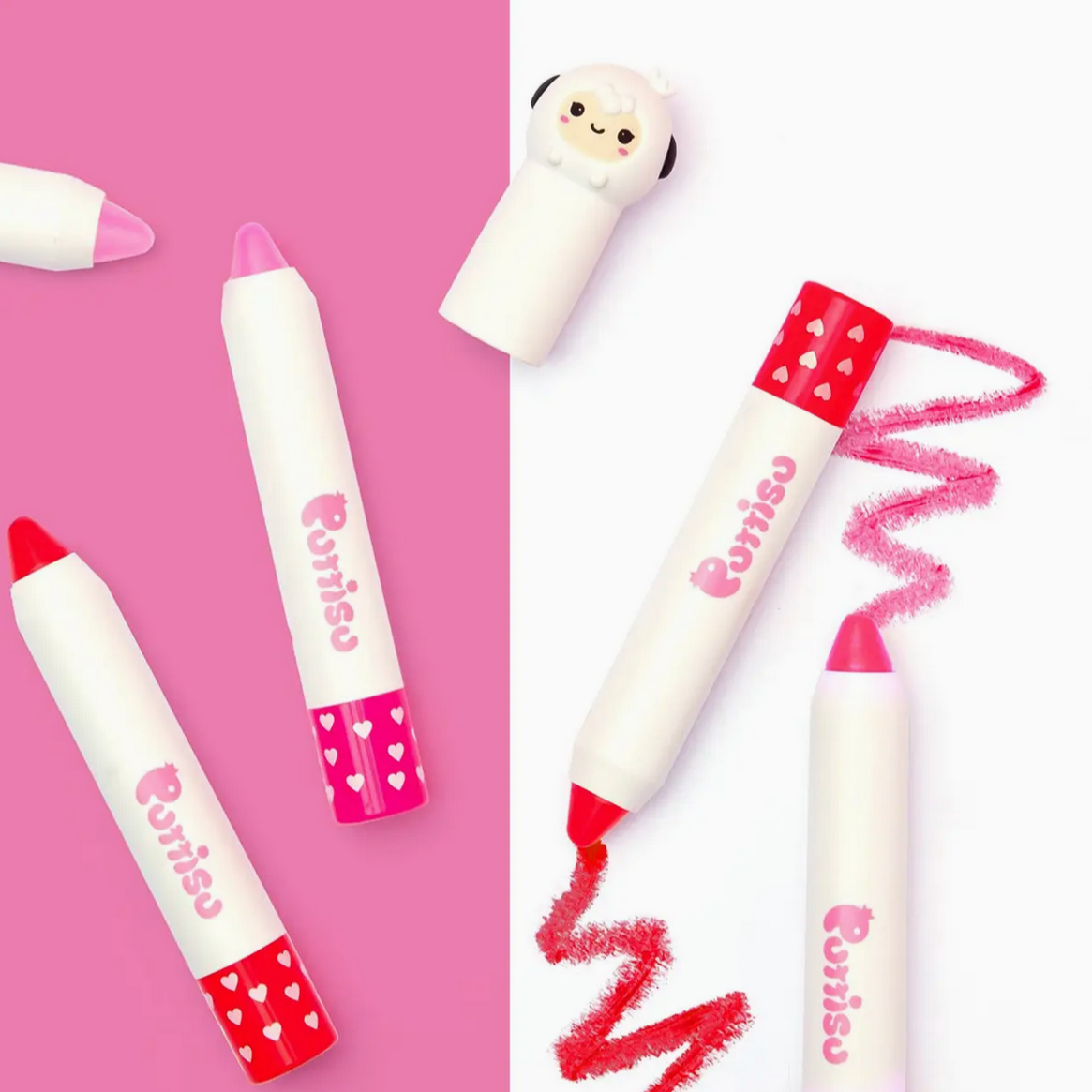 PUTTISU LIP BUTTER CRAYON - AWESOME BERRY - Little-ish