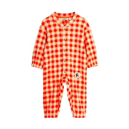 GINGHAM FLEECE BABY JUMPER