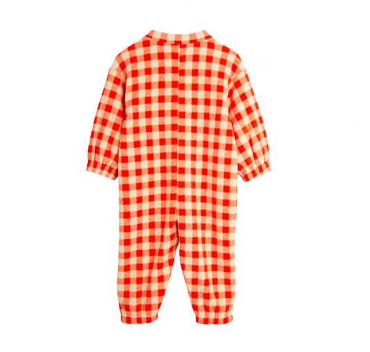 GINGHAM FLEECE BABY JUMPER