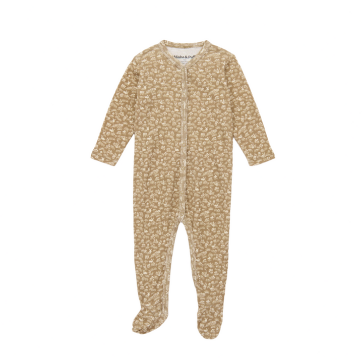 Misha and Puff Baby Footed One Piece Kelp Bunny Meadow
