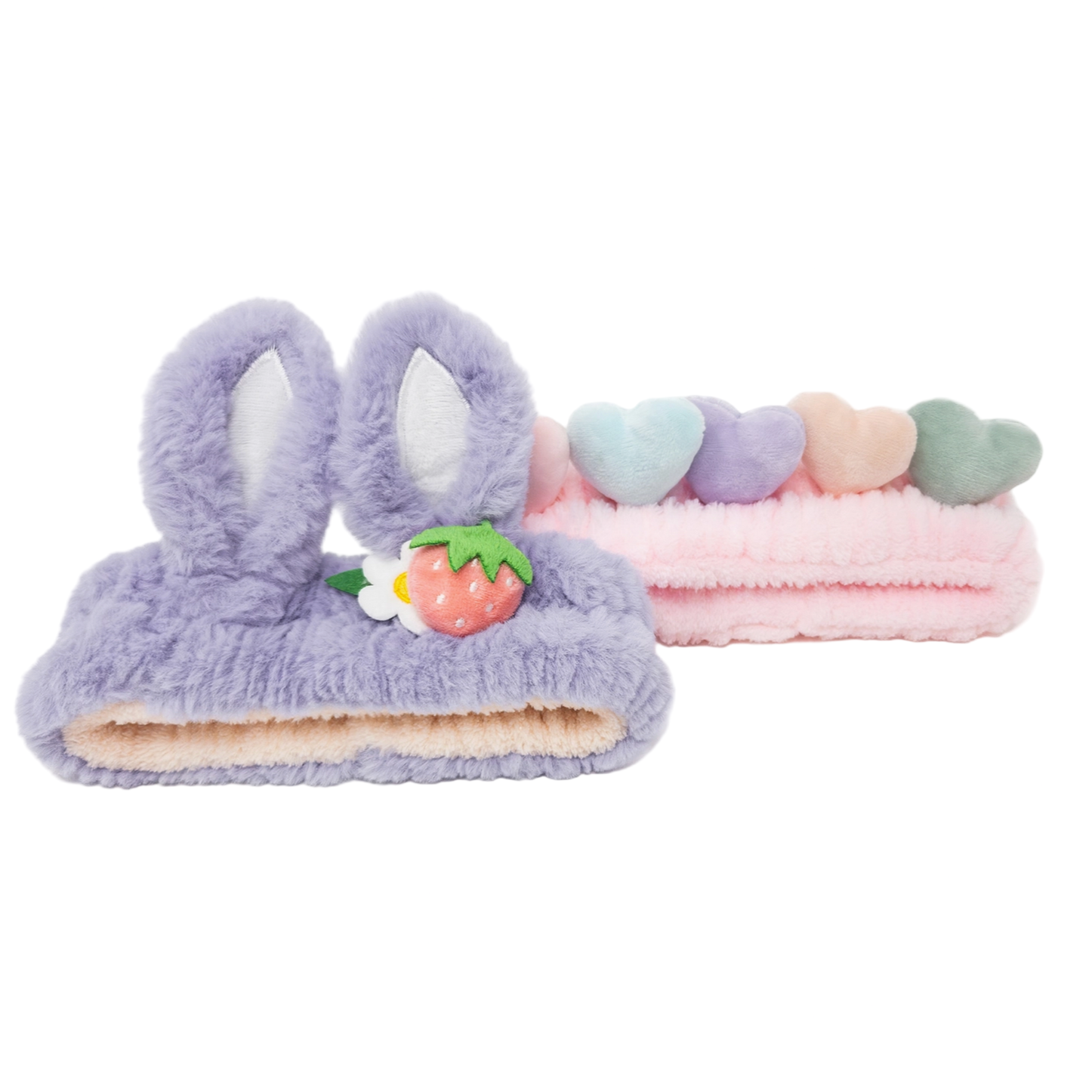 2 PIECE PLISH SPA HEADBAND SET - BUNNY - Little-ish