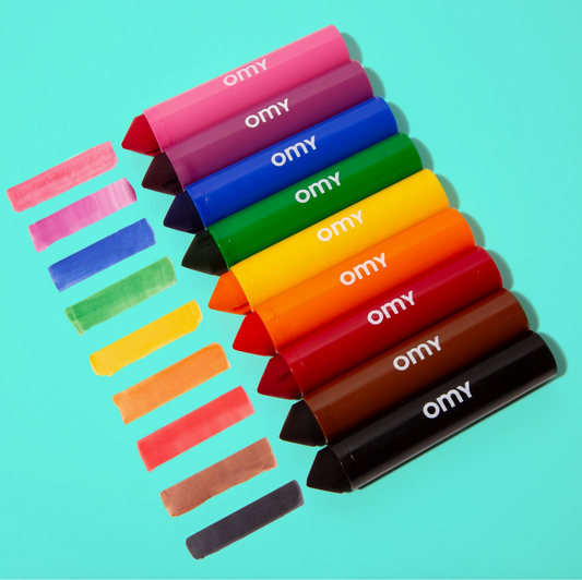 9 WASHABLE JUMBO MARKERS