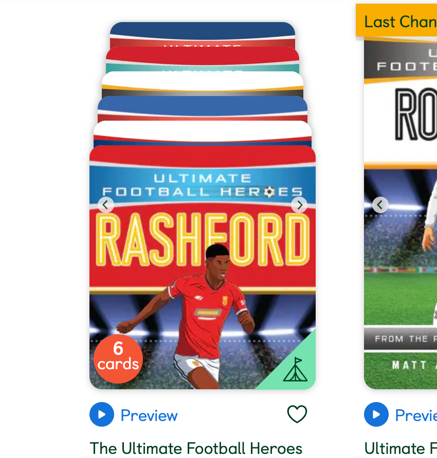 YOTO CARD: THE ULTIMATE FOOTBALL HEROES COLLECTION - Little-ish