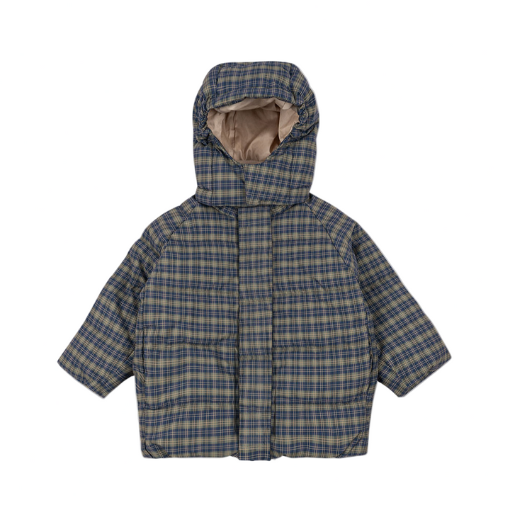 Plaid patterned jacket on a white background