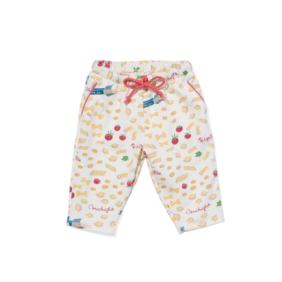 Children's pants with fruit pattern on a white background - Little-ish