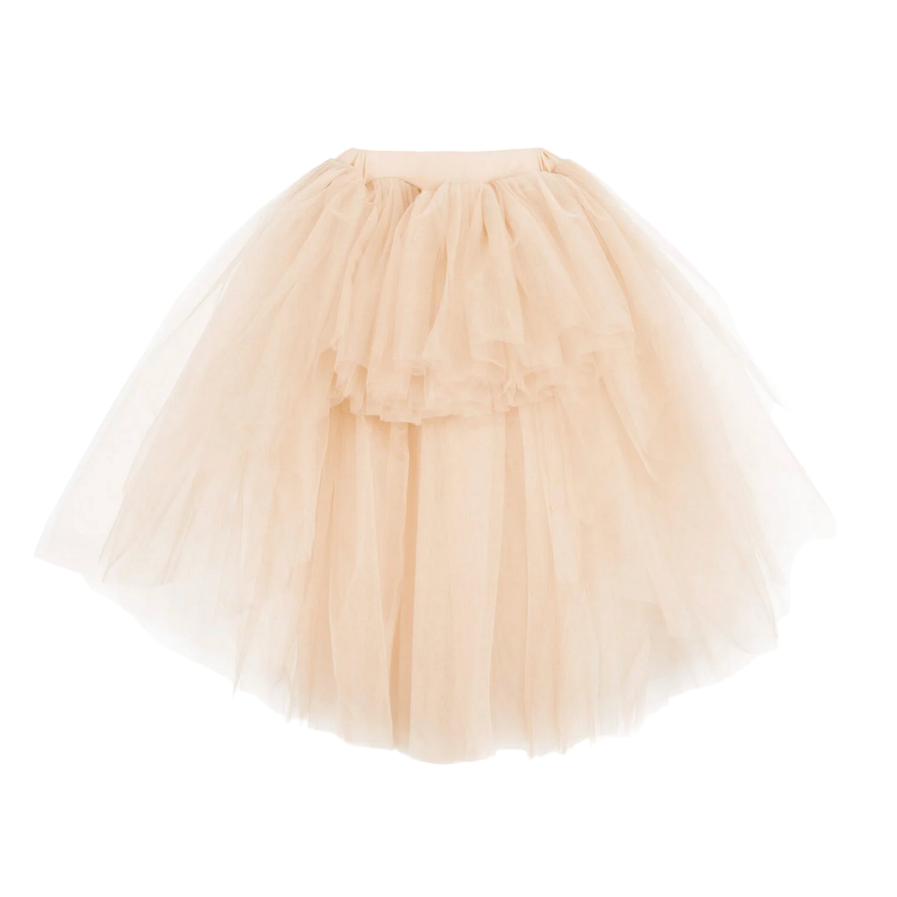Beige tulle skirt on a white background - Little-ish