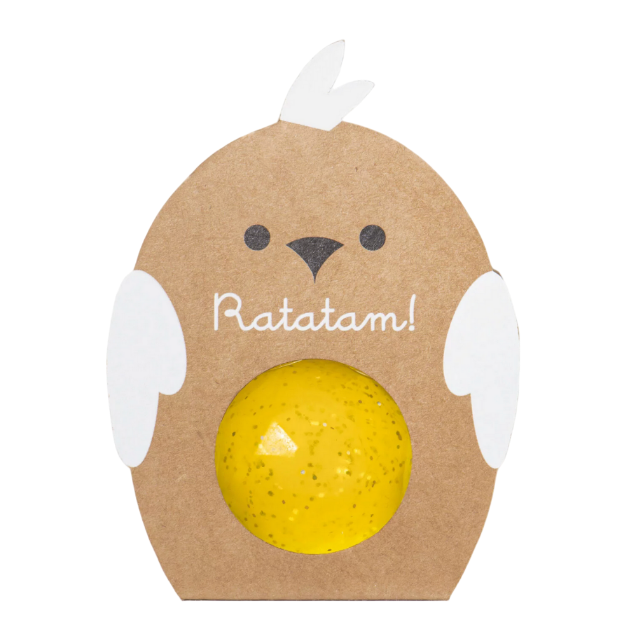 BIRD FACETED BOUNCY BALL - YELLOW - Little-ish