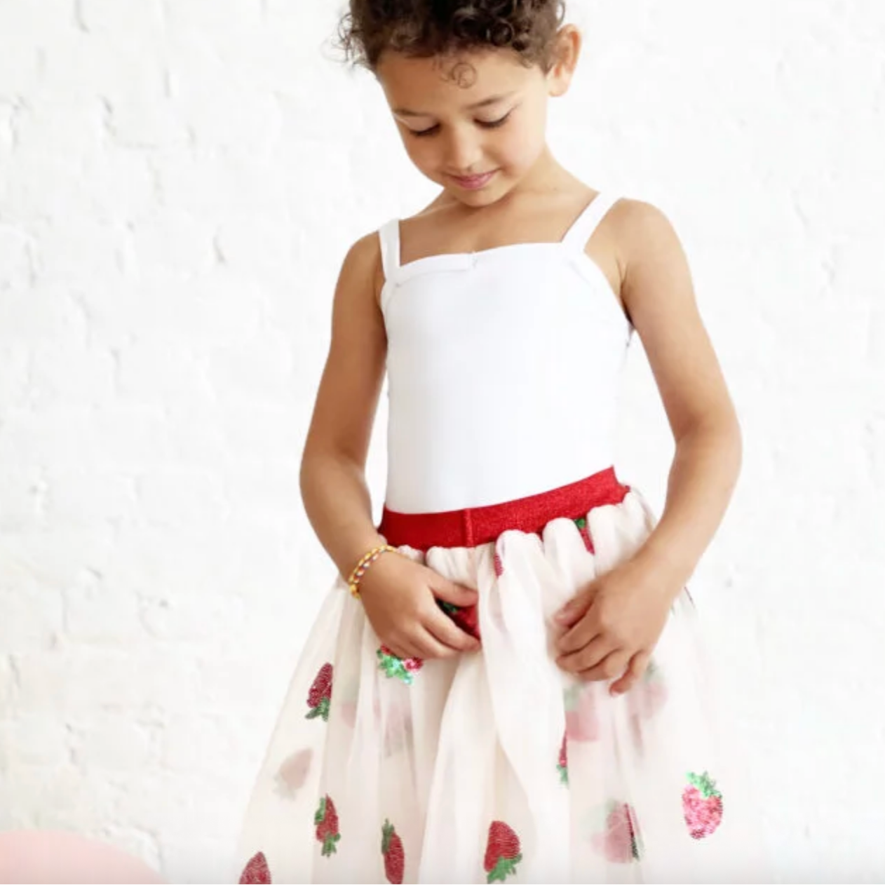 STRAWBERRY SEQUIN SKIRT - Little-ish