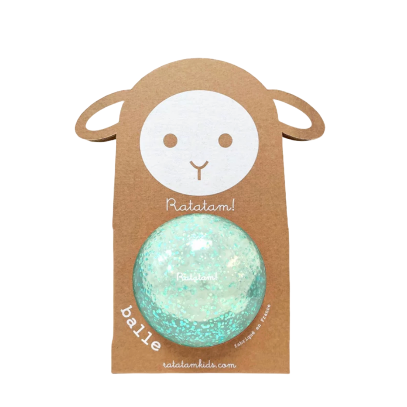 SHEEP BLUE BUBBLE  BALL - 3.4" - Little-ish