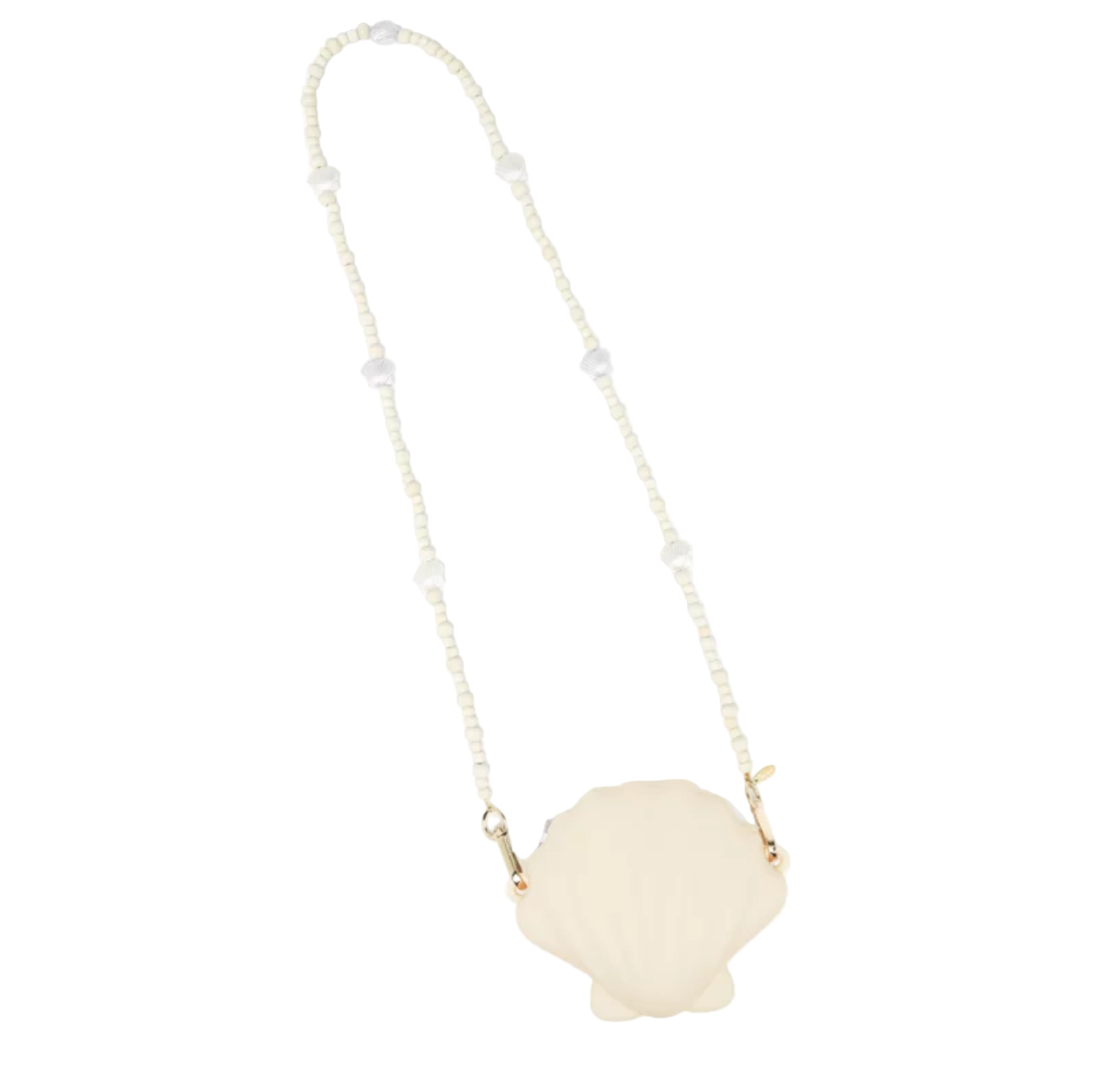 Necklace with a white pendant on a white background - Little-ish