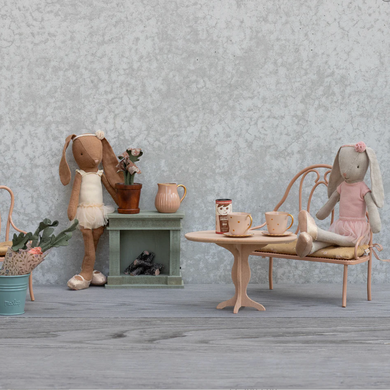 MAILEG OVAL TABLE NATURE - MINI - Little-ish