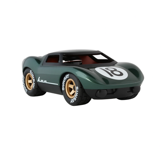 Model car with number 13 on a white background