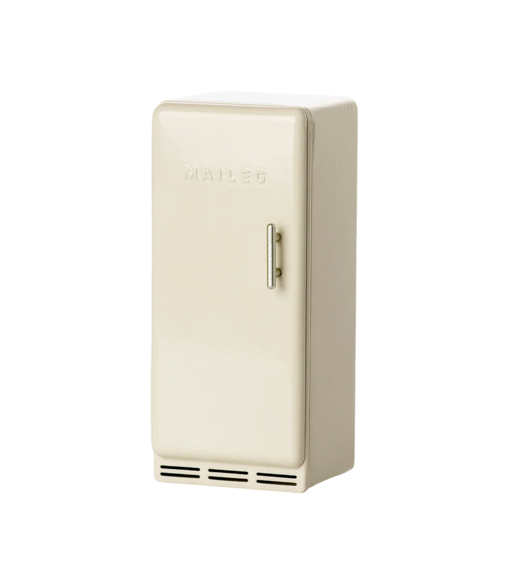 Beige refrigerator with 'Miele' branding on a white background - Little-ish