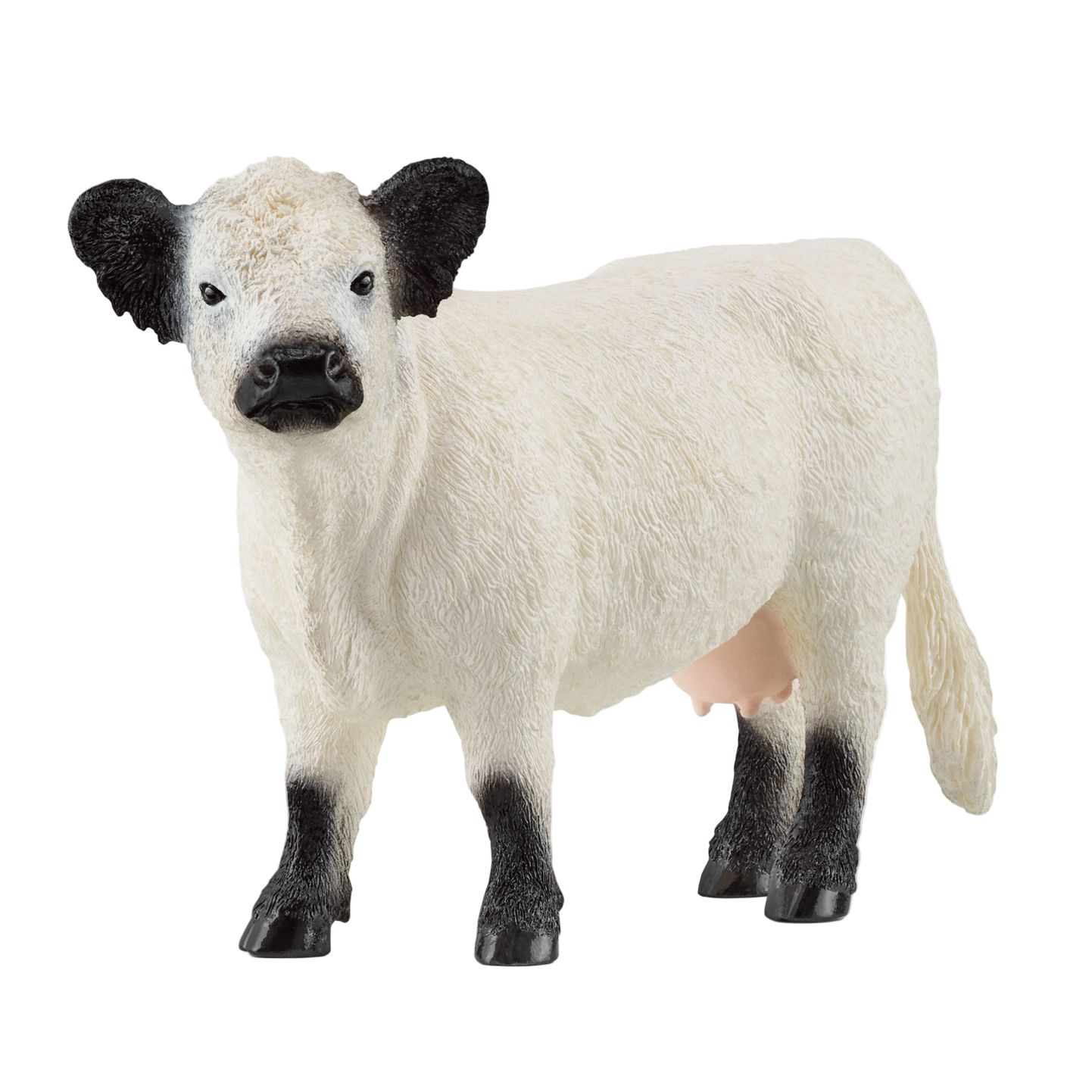 White sheep figurine with black face and legs on a white background - Little-ish