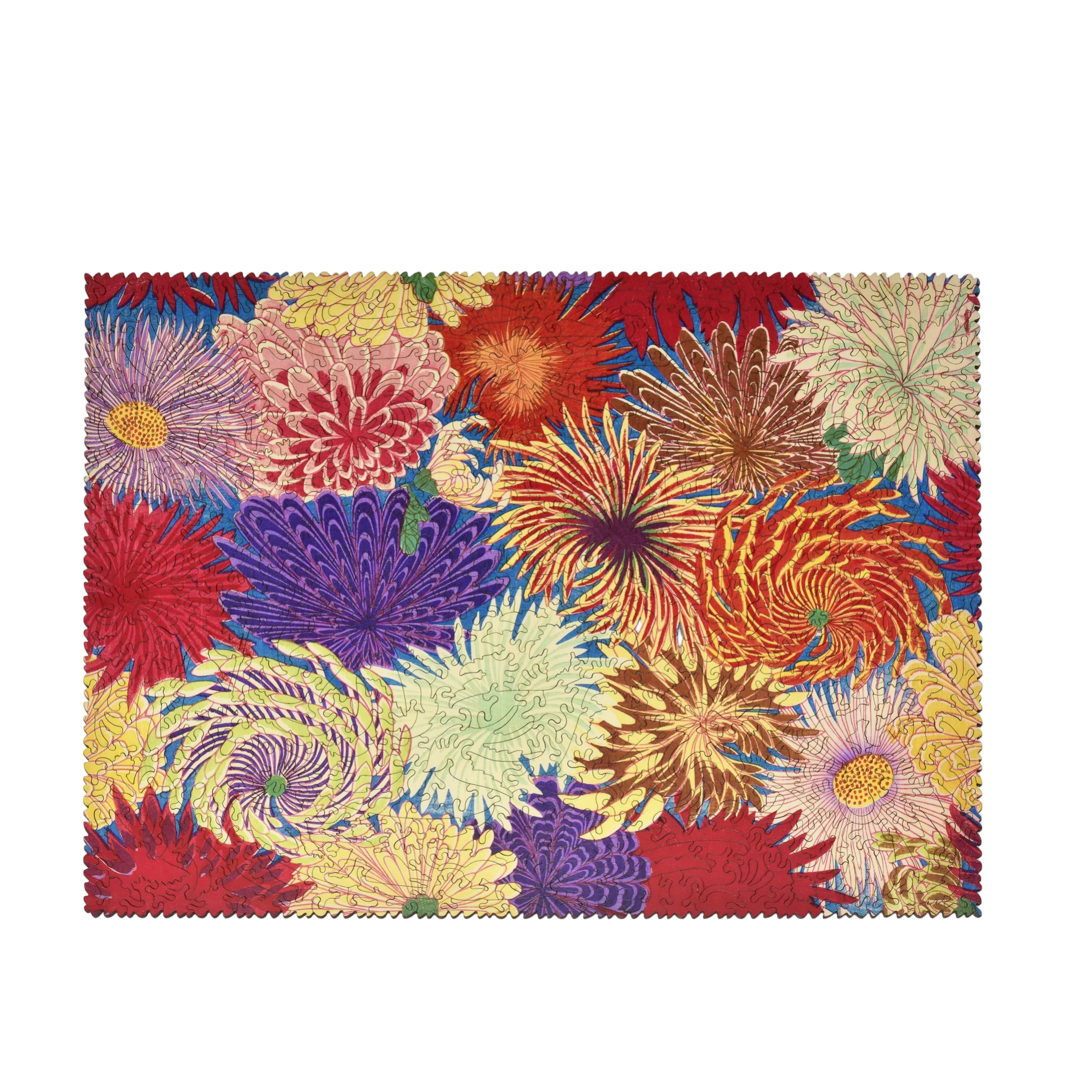 Colorful fabric swatch with floral pattern on a website page - Little-ish