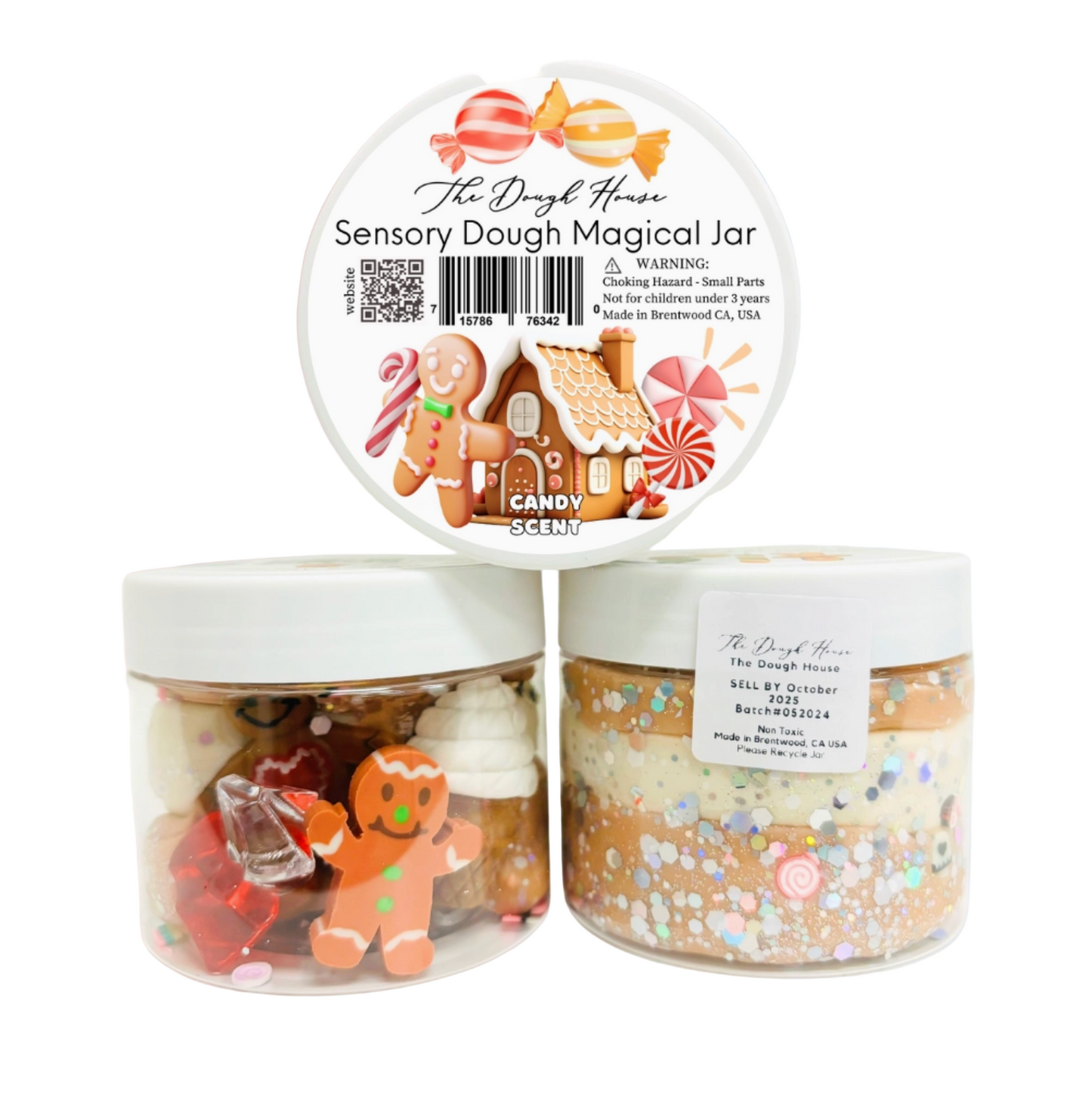 WINTER MAGICAL DOUGH JAR - GINGERBREAD