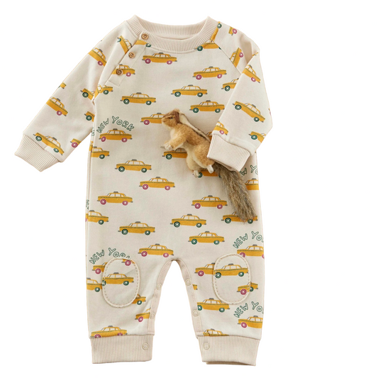 TAXI BABY FLEECE JUMPSUIT ROMPER