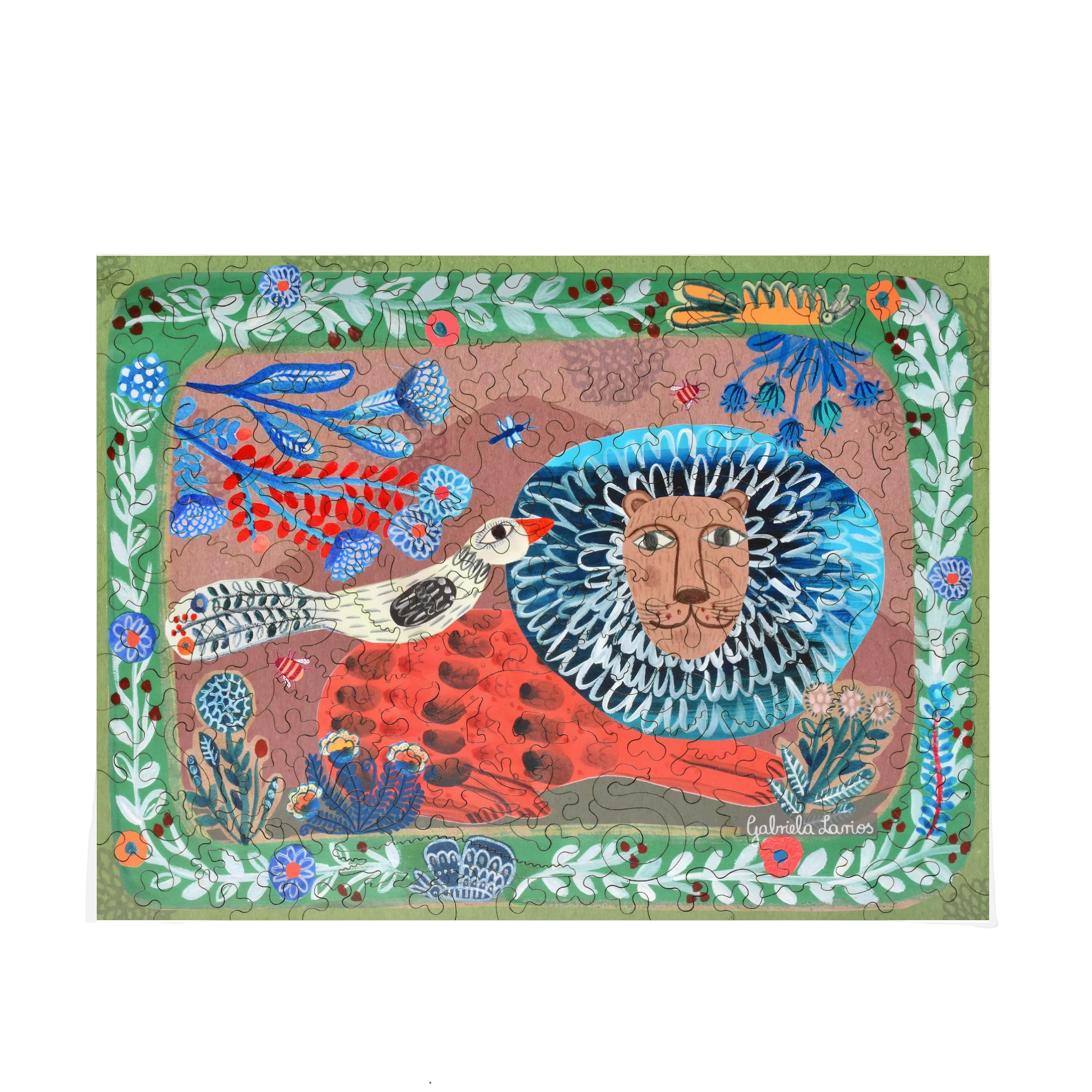 THE LION AND THE BIRD WOOD PUZZLE - Little-ish