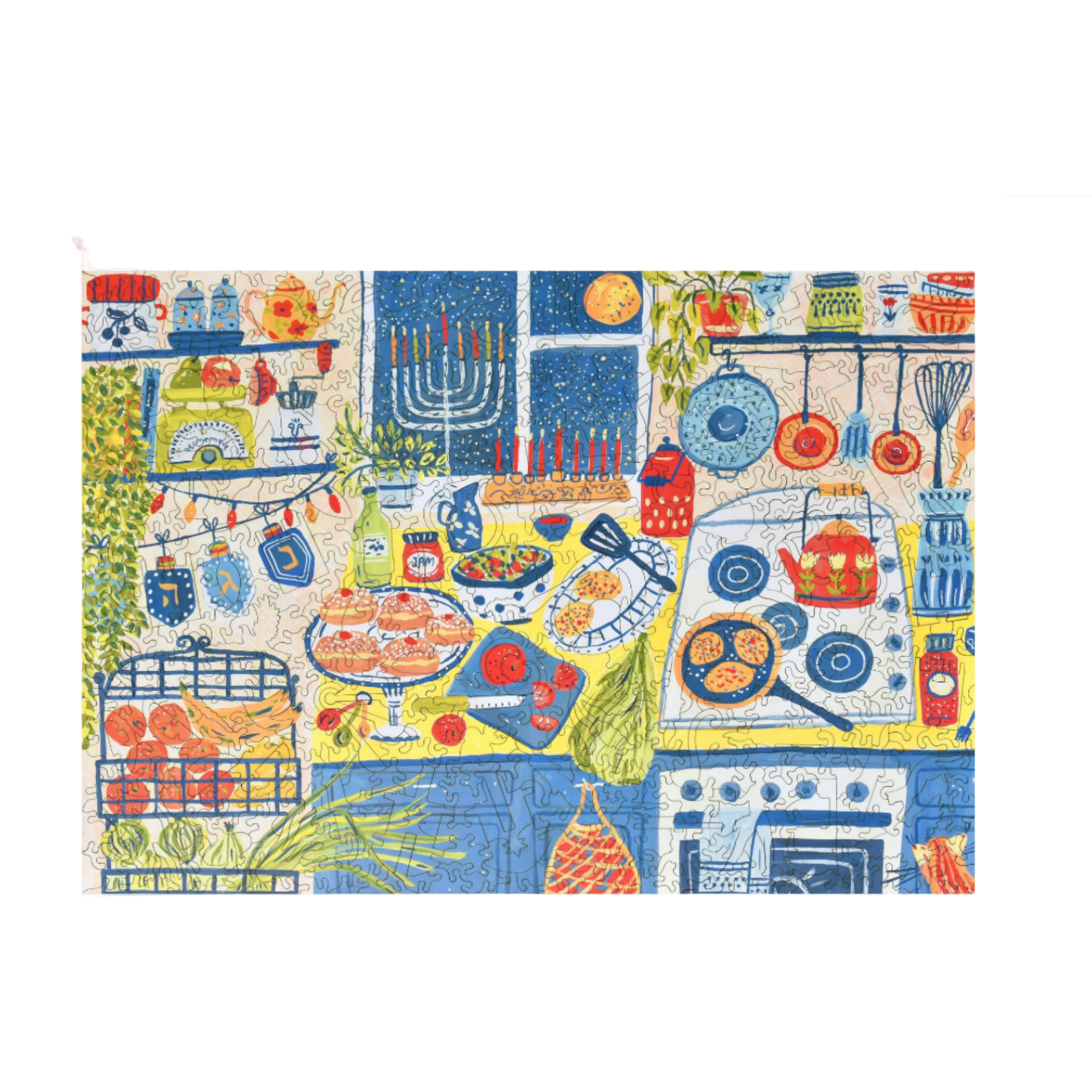 HANUKKAH EVENING WOOD PUZZLE - Little-ish