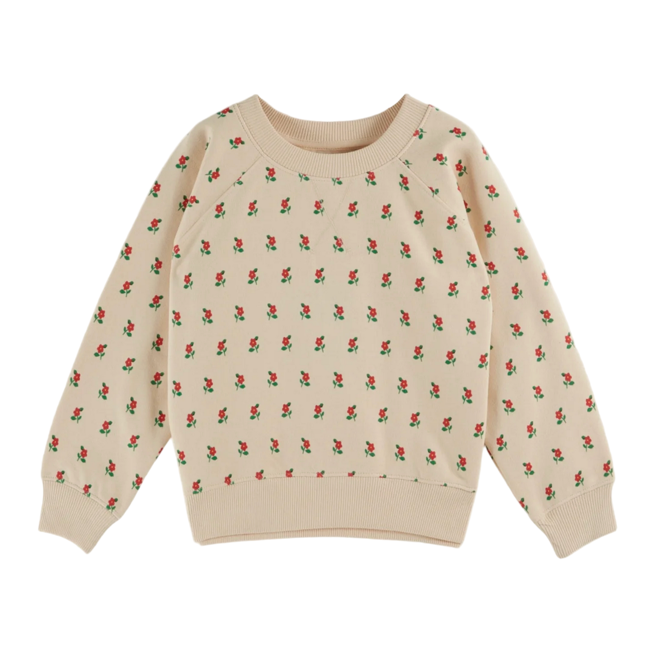 ORGANIC POPPY PRINT SWEATSHIRT