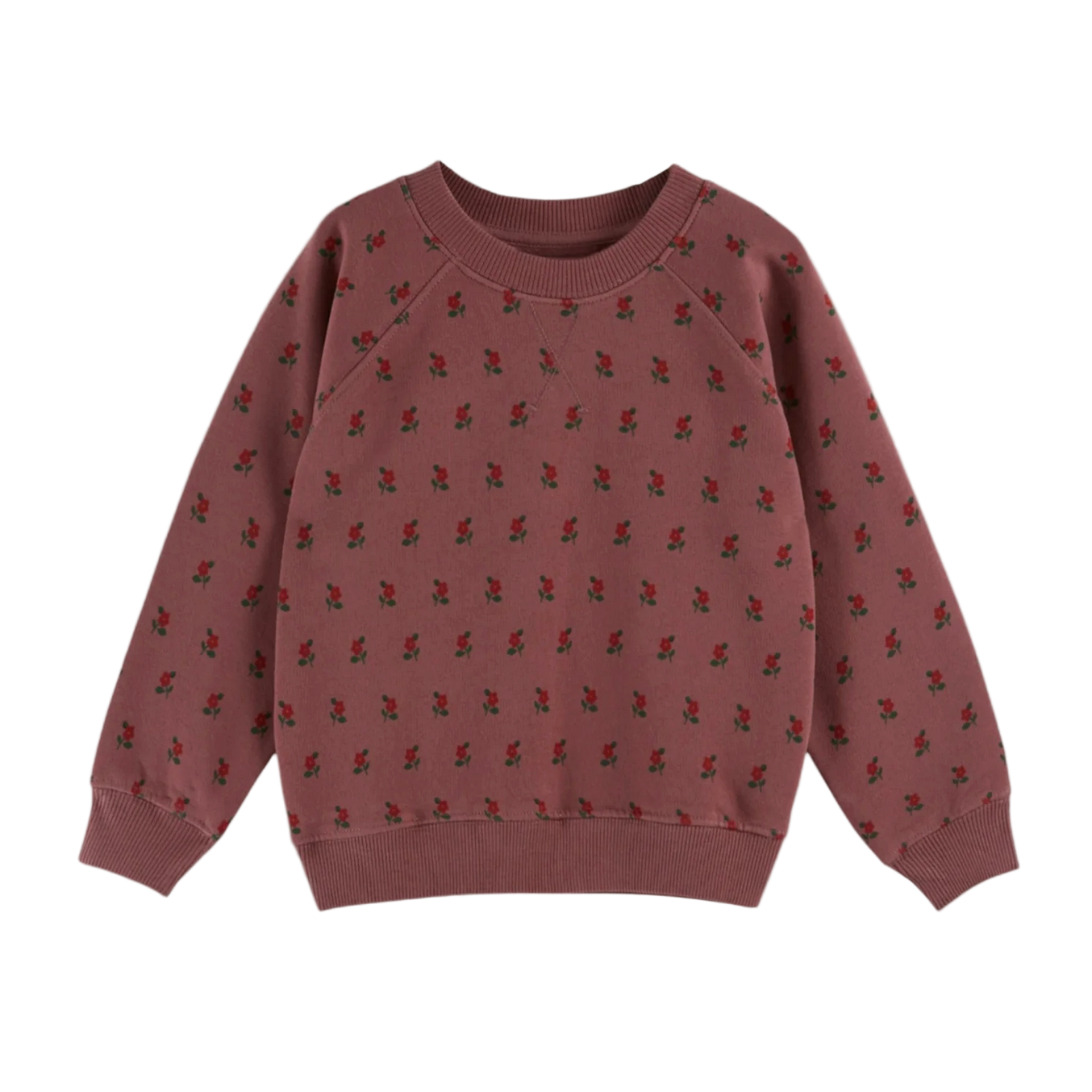 ORGANIC POPPY PRINT SWEATSHIRT