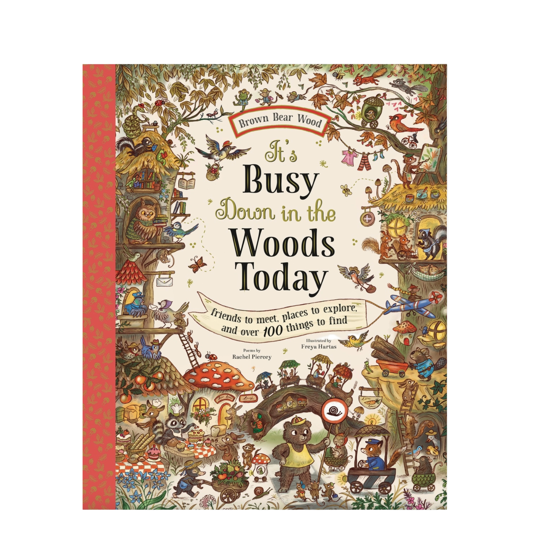 Book cover of 'It's Busy Down in the Woods Today' with colorful illustrations and text. — Little-ish
