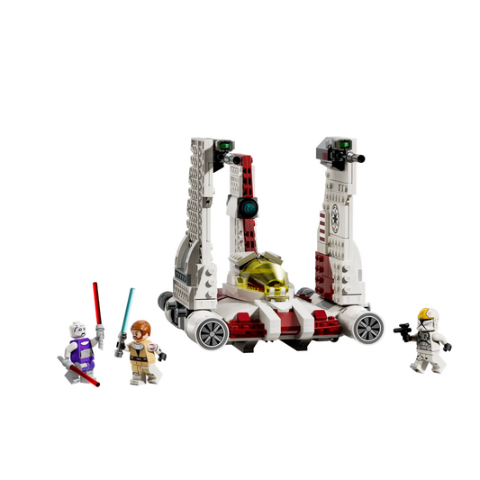LEGO Star Wars vehicle and figures on a LEGO website page