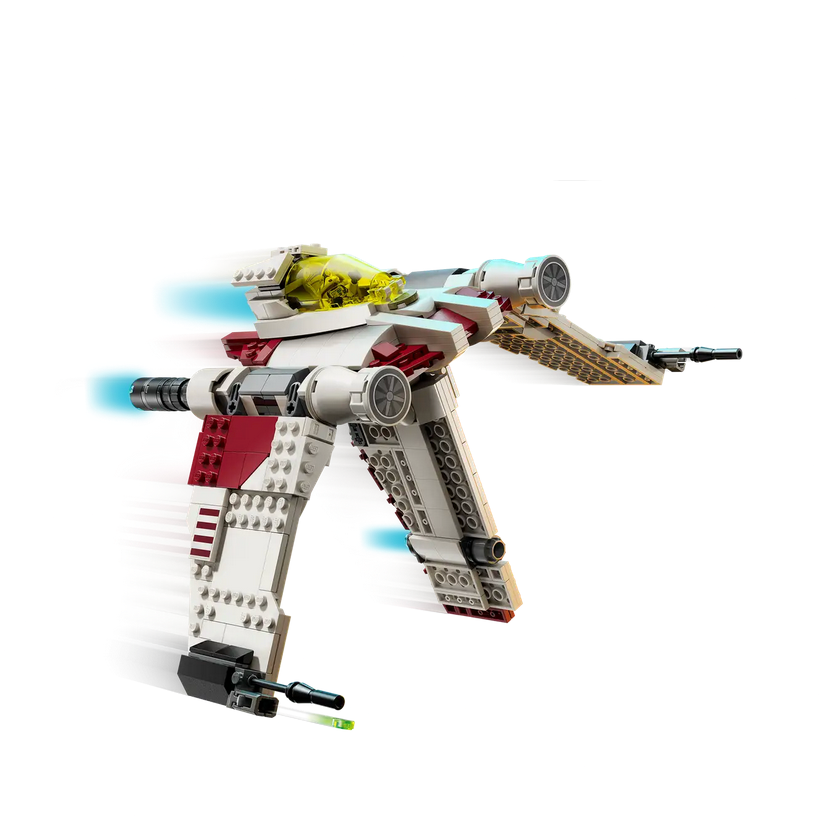 Toy model of a spaceship on a white background