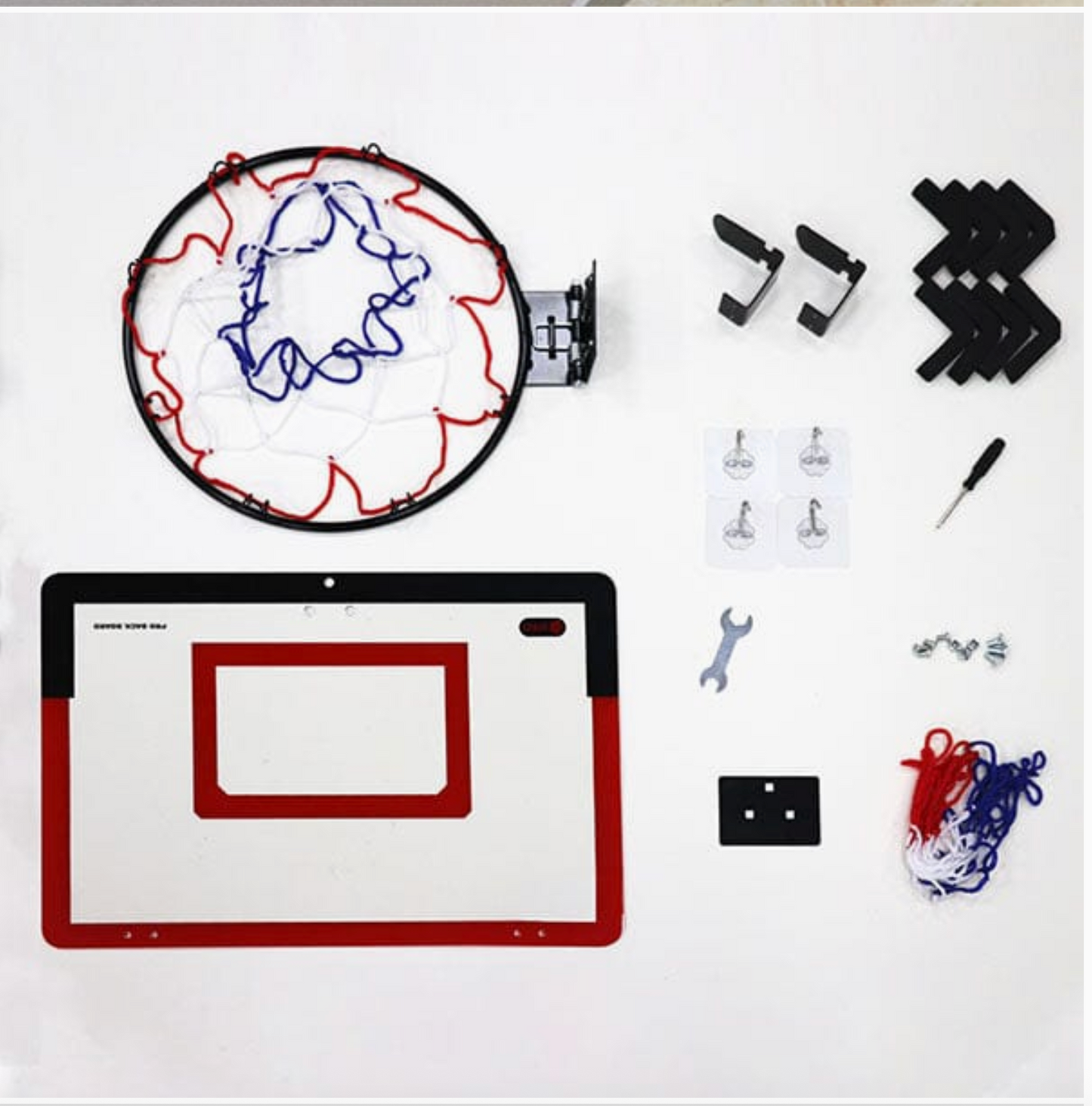 STEALTHDUNK: INDOOR HOOP WITH CLEAR BACK