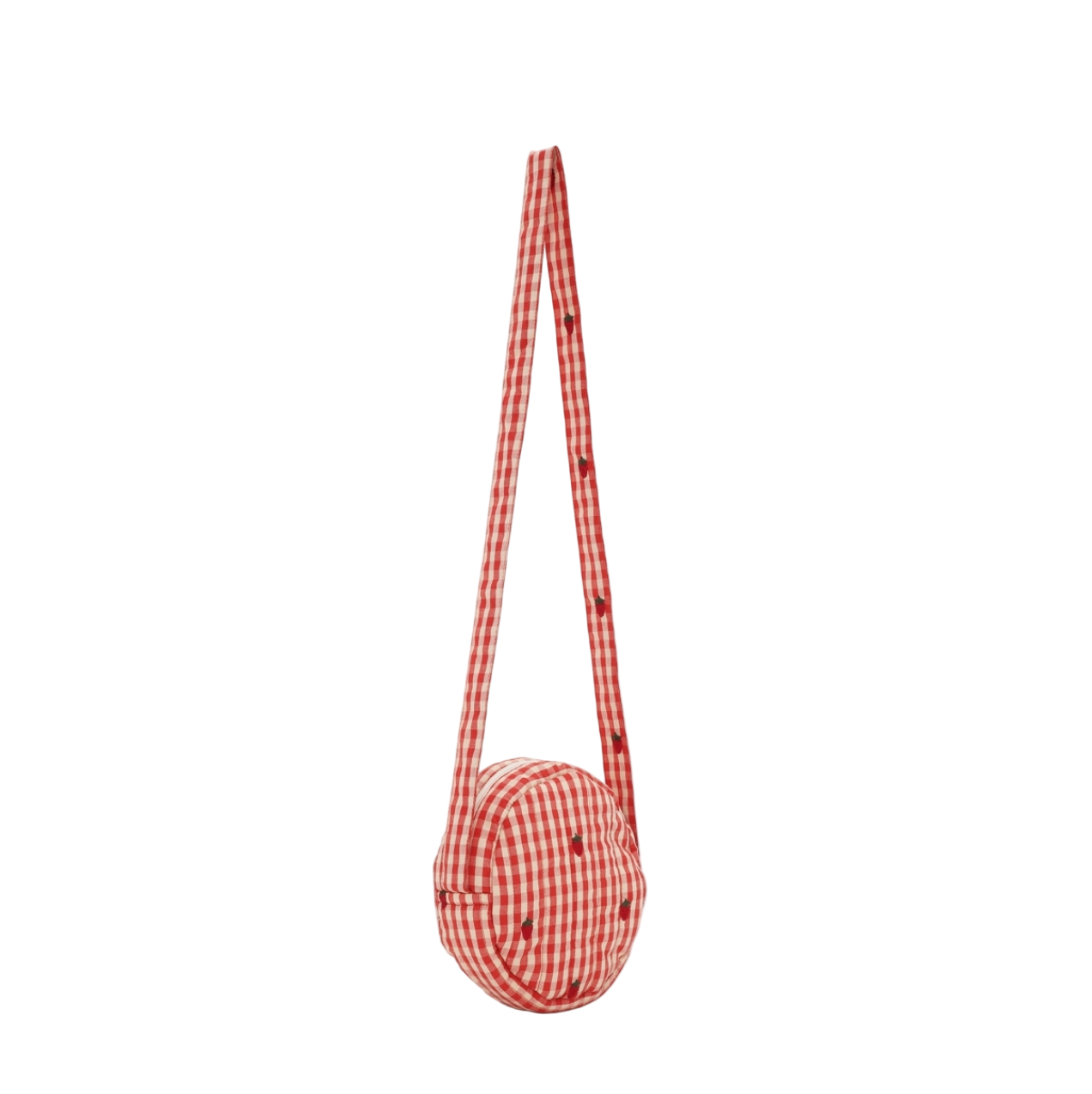 STRAWBERRY GINGHAM PURSE