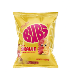 BUBS SOUR SKALLE SKULL LEMON RASPBERRY SWEDISH CANDY
