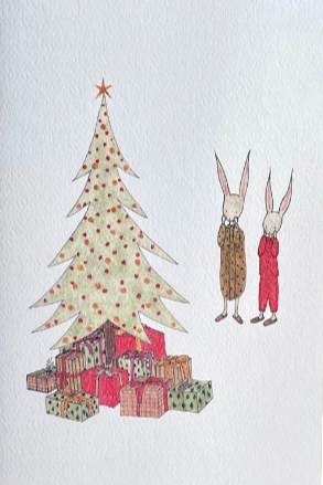 CHRISTMAS MORNING - BLANK CARD