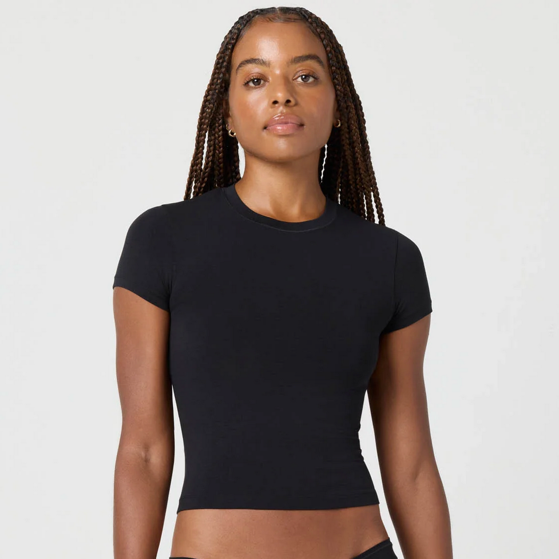 SOFTIE COTTON TEE - BLACK