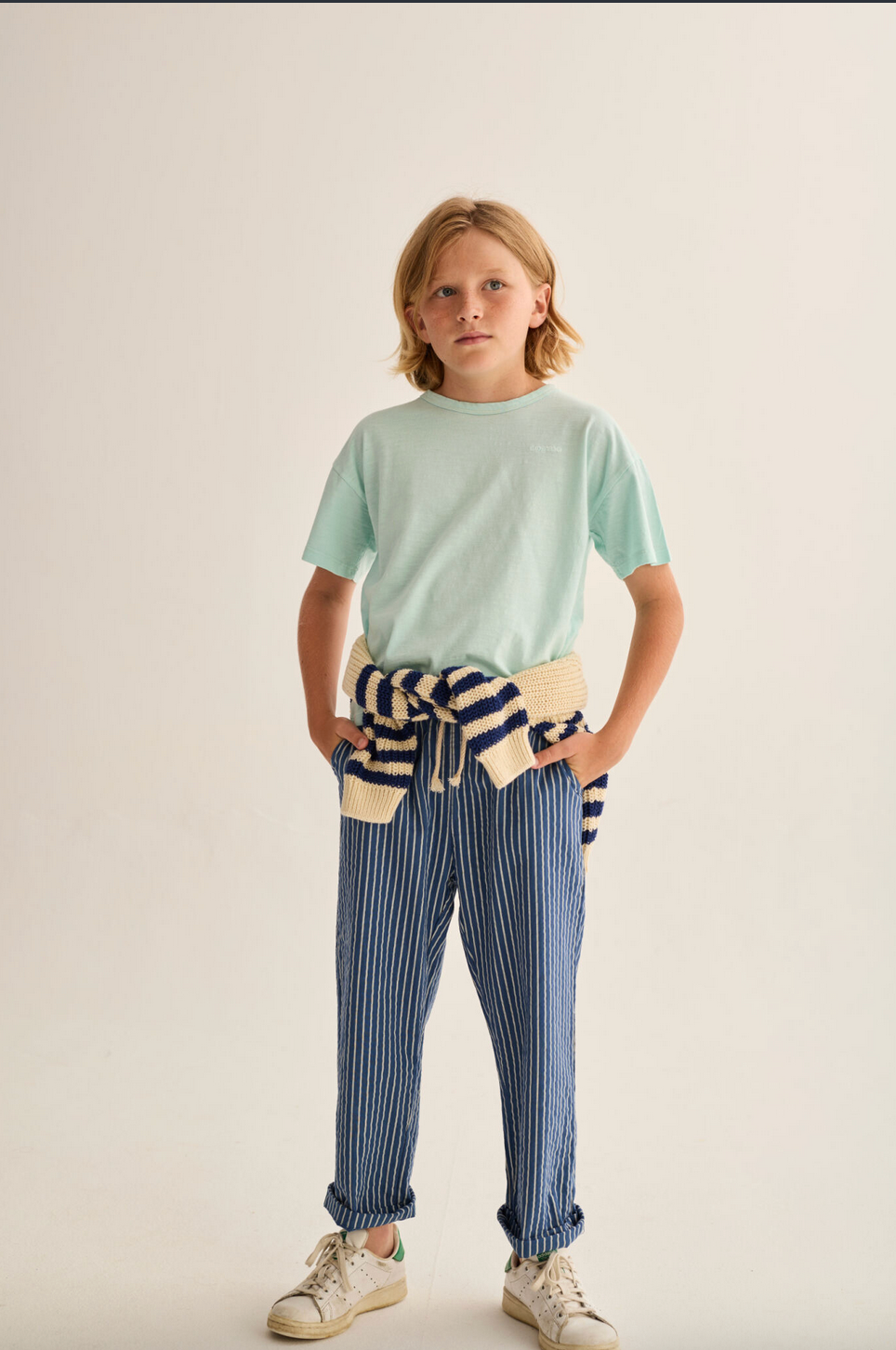 AERO NAVY STRIPED PANT