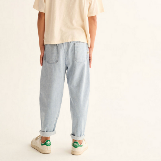 ECHO RAILROAD STRIPED DENIM PANTS
