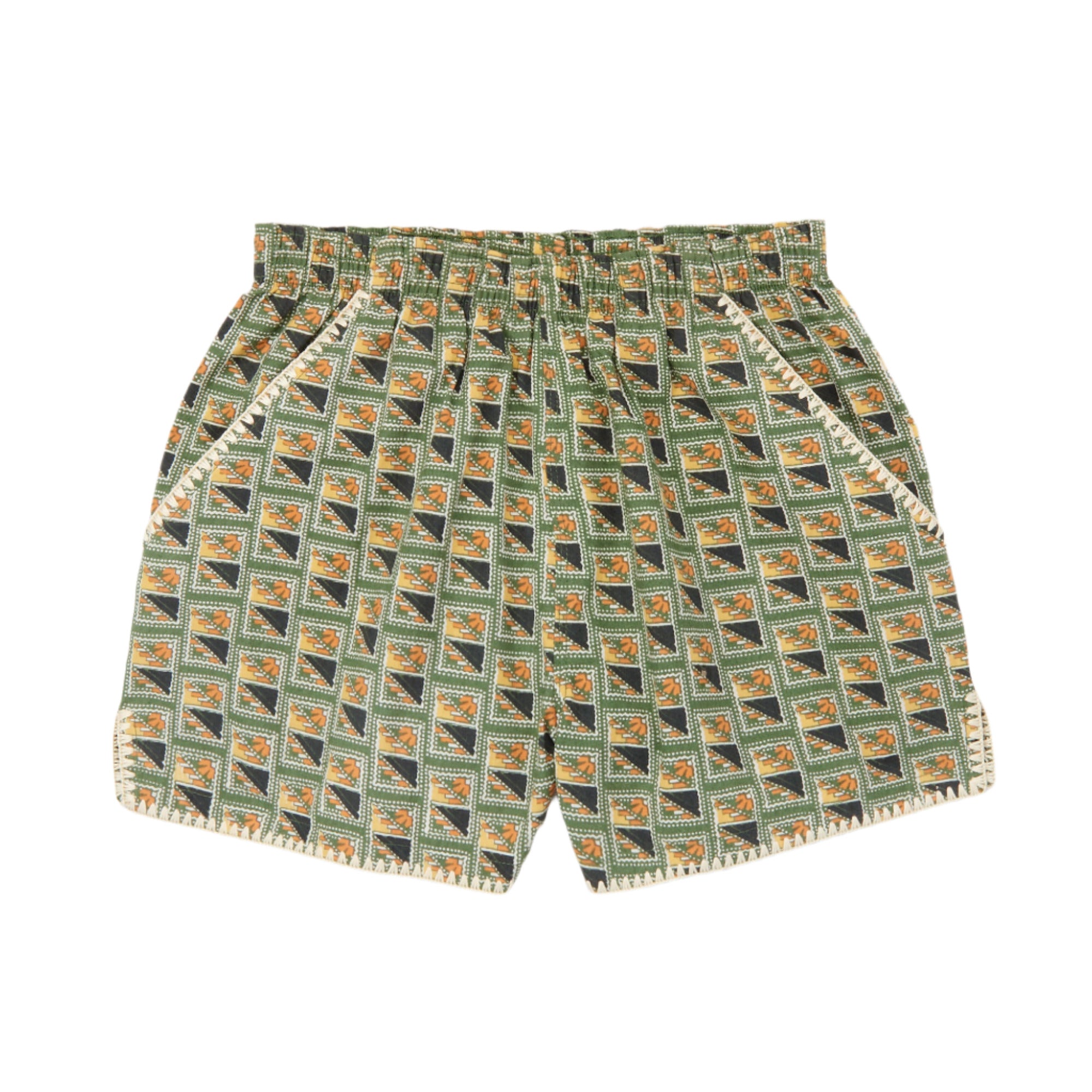 TRAVELERS SHORTS - LAWN STAMPS - Little-ish