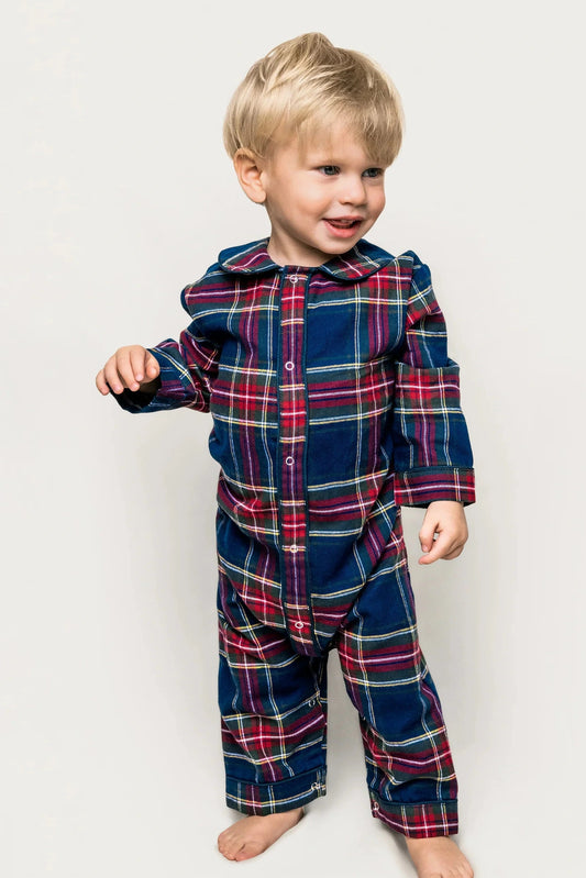 INFANT WINDSOR TARTAN ROMPER