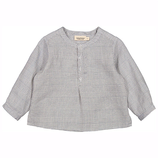 TOTORO MINI CHECK LINEN SHIRT