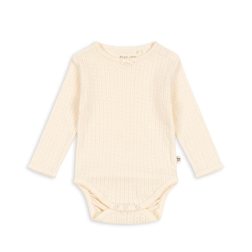 MINNIE GOTS LONG SLEEVE ONESIE - BUTTERCREAM - Little-ish