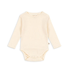 MINNIE GOTS LONG SLEEVE ONESIE - BUTTERCREAM