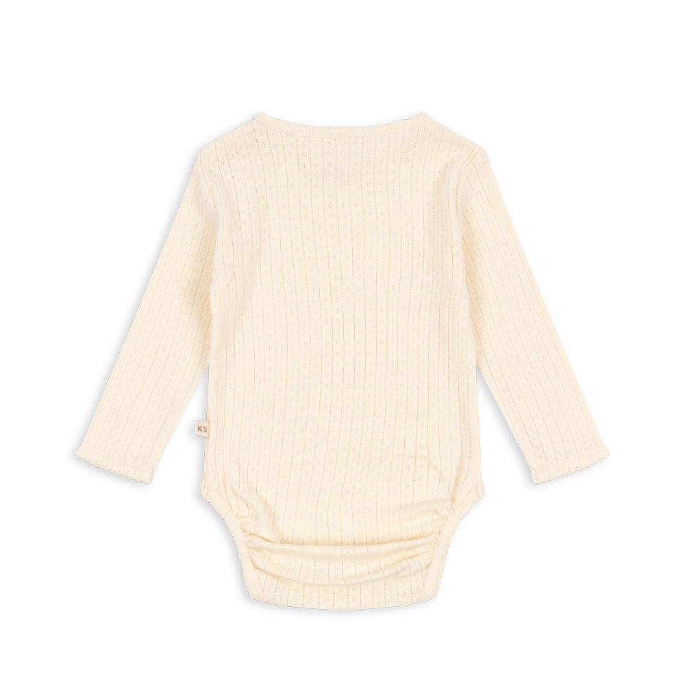 MINNIE GOTS LONG SLEEVE ONESIE - BUTTERCREAM - Little-ish