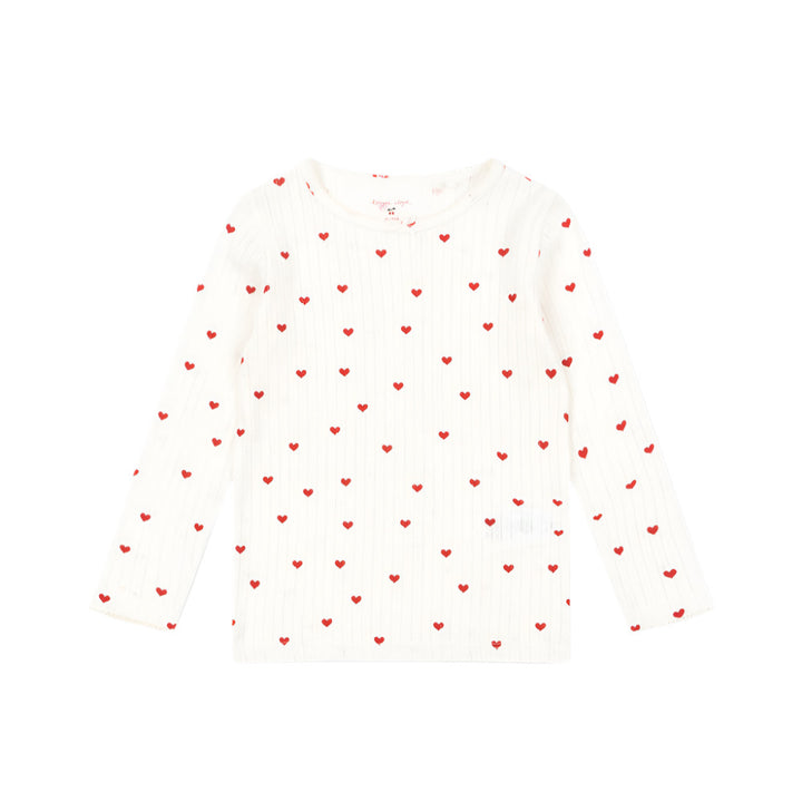 MINI HEARTS SHIRT GOTS