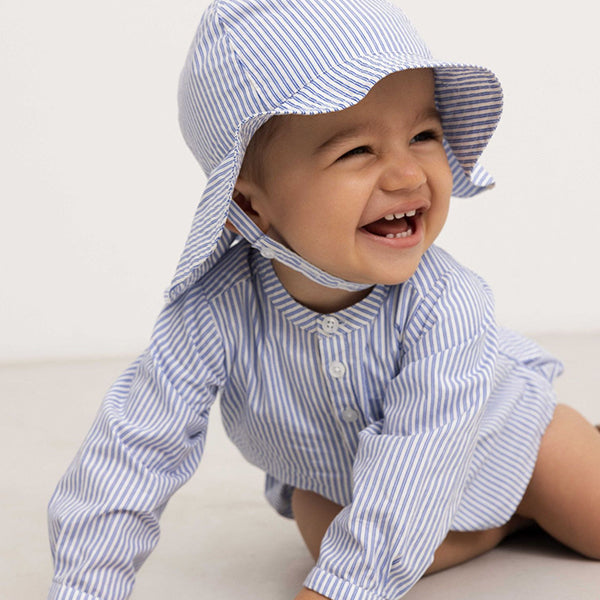 TOTORO BLUE STRIPE BABY SHIRT - Little-ish