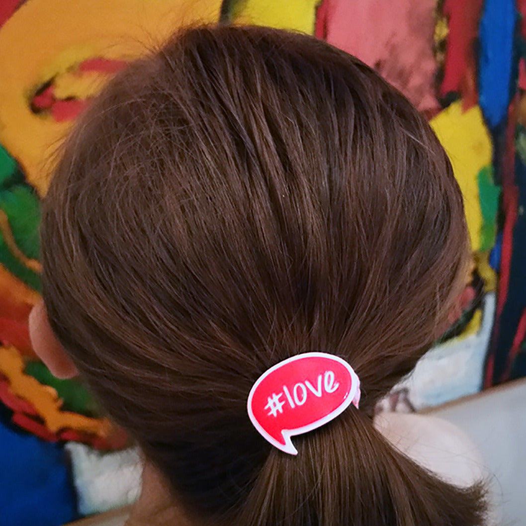 BUBBLE TALK #LOVE PONYTAIL - Little-ish
