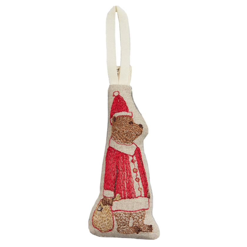CORAL & TUSK SANTA BEAR ORNAMENT - Little-ish
