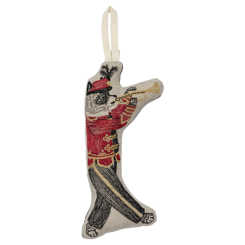 CORAL & TUSK MARCHING BAND RACCOON ORNAMENT - Little-ish