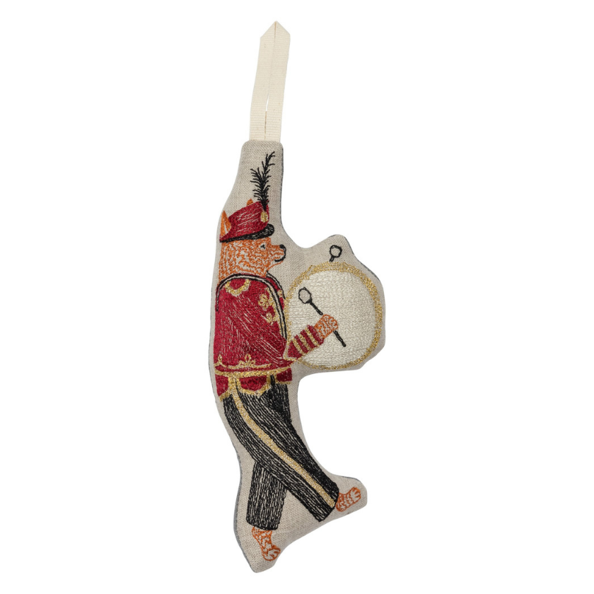 CORAL & TUSK MARCHING BAND FOX ORNAMENT - Little-ish