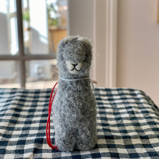 HANDMADE MINI ALPACA ORNAMENT